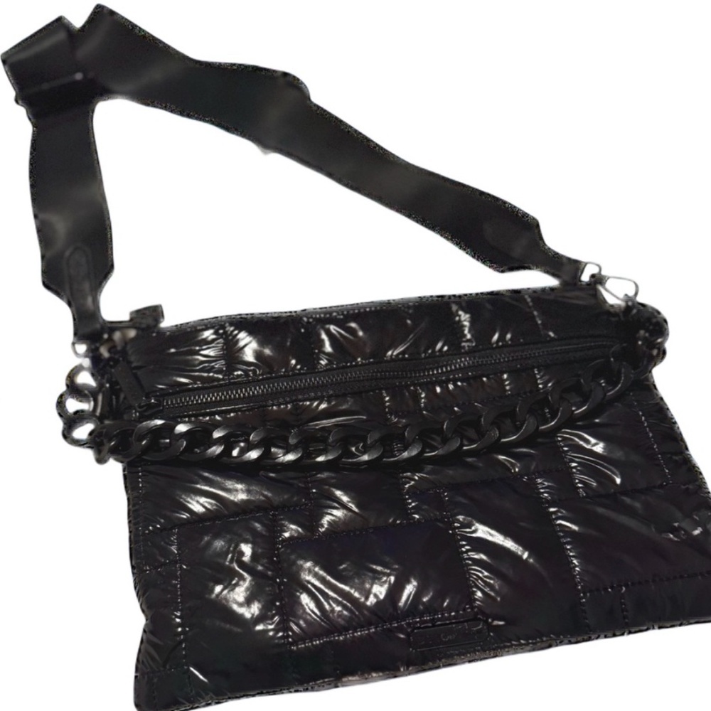 Women’s Black Quilted Chain Purse with adjustable strap NWOT